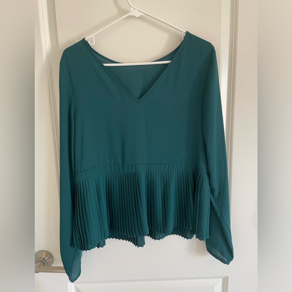 The Limited Long Sleeve Pleated Blouse - Picture 2 of 10